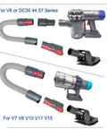2 Pack 32mm Universal Tool Adapter That Lets You Convert V7 V8 V10 V11 Attachments For Shark V6 DC30 DC31 DC34 DC35 DC44 Vacuum Heads 32 Millimeter Universal Fit Easy Snap In Durable Construction displayed with vacuum components
