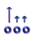 Premium Titanium Windshield Bolts And Washers For Harley Davidson Street Glide Street Glide Specials 2014 Plus rock solid blue anodized screws and washers