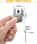 Heavy Duty Drywall Picture Hangers And Claw Hooks, 20 Piece Heavy Hitters, showing size of 40LB claw hook in hand.