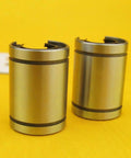 Two Pack LM16UU OP Precision Open Linear Motion Bushing Ball Bearing 16x28x37mm With Rubber Seals For Smooth Low Friction Movement High Rigidity Easy Maintenance Replacement Ideal For CNC 3D Printer And Automation Projects
