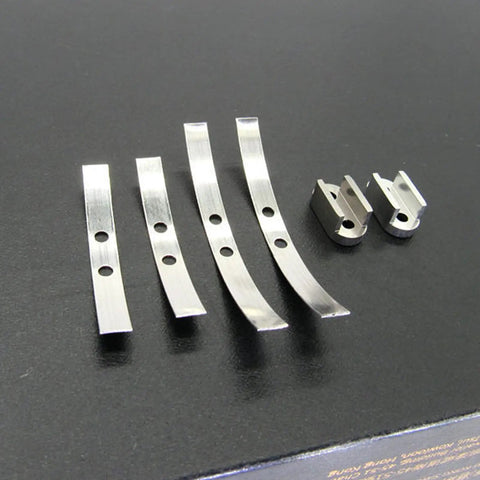 Heavy Duty Metal Thickened Rear Axle Leaf Spring Kit For WPL D12 RC Car Upgrade Part on black background
