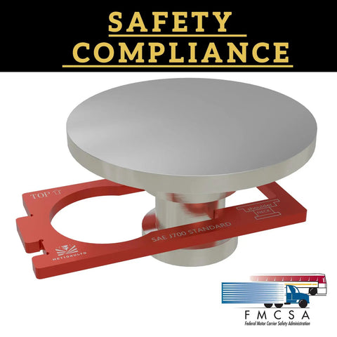 2 Inch King Pin Wear Gauge Made From Aluminum Alloy Portable On The Go SAE J700 Compliant Tool For Quick Accurate King Pin Neck Wear Measurements In Automotive Maintenance. Safety compliance