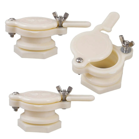 Food Grade Plastic Honey Gate Valve Set For 5 Gallon Buckets 3 5 10 Pack With Nylon Threaded Barrel And Stainless Screws For Leakproof Bottling