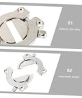 Heavy Duty Zinc Alloy Table Lock Connectors For Dining Tables DIY Friendly Easy Install Tabletop Joining Buckles Durable Hardware For Furniture Assembly Sturdy Metal Table Connector Brackets For Safe Sturdy Furniture Setup, zinc alloy silver