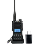 Rugged Dual Band Handheld Radio With IP68 Waterproofing, 2500mAh USB-C Battery, CHIRP Compatible Walkie Talkie, front view