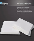 AAwipes cleanroom wipes, 6x6 in white lint-free sheets, two vacuum-sealed packs.