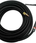 Image of PTA 17FV TIG Torch For Air Cooled Welding With Flexible Valve Head And 25 Feet Cable Pro Grade Performance For Precise And Smooth Welds Plus Ergonomic Handle Design And Durable Construction For Daily Shop Use K1782-11 showing coiled cable with torch.