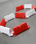 Red and white barriers from Drift Track RC Barrier Kit For Off Road Racing DIY Setup 80 Piece Set Six Point Two By One Point Eight By Two Point Five Centimeters