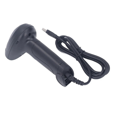 Wired Barcode Scanner With Quick Response Voice Feedback And QR Code Reading For Inventory Management, USB cable attached