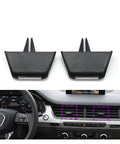 Air Vent Adjustment Clip For Audi Q7 2016 2019 Replacement Vent Tab Clip For HVAC AC Outlet Paddle Repair Kit Durable Auto Interior Upgrade Direct Fit Easy Install DIY Ready Airflow Control, 2-piece black plastic vent tabs