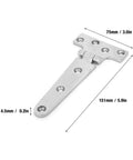 Beefy Heavy Duty T Hinge For Doors And Hatch Covers Marine Grade 316 Stainless Steel Industrial Hinge Thickened Design Corrosion Resistant