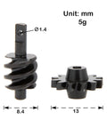 Racing Iso Cvd Front Axle Differential Reverse Gear For SCX24 V2 Mullet Setup showing CNC steel gear dimensions