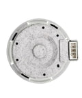 Washer Drain Pump Motor For Front Load Washers Replacement, Electric Waste Water Outflow Pump With High Flow Impeller, Easy Install, Quiet Operation, Durable Build, Fits Most Major Laundry Machines, round white plastic pump