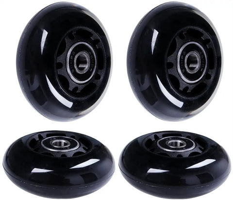 64mm Inline Skate Wheels 64x24mm Replacement With Bearings For Roller Hockey And Everyday Skating 4 Pack 85A High Rebound PU ABEC 9