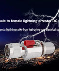 N Type Lightning Arrestor 0-6 GHz 50 Ohm Bi-Directional Protection N-Male N-Female against stormy sky with lightning