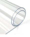 Rolled Clear Desk Protector 1.5mm Thick 14 By 24 Inches Heavy Duty Vinyl Desk Pad for Office Dresser Nightstand and Computer Workstation
