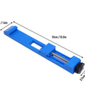 Zjchao Adjustable Circular Saw Milling Positioning Clamp With 145 To 207 Mm Locking Range And AbS Lightweight Base Guide dimensions 31cm x 4cm blue design.