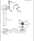 Diagram of One And A Half Inch Bath Waste And Overflow Kit With Tip-Toe Push-To-Close Drain Plug, Two-Hole Faceplate, ABS Piping