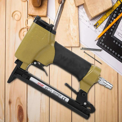 Badass Pneumatic Brad Nailer And Knockout Mini Air Stapler Nail Gun For Woodworking Interior Trim Plus Carpentry Gear Diy Tasks Killer Performance No Hassle Setup