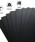 Pack of 2 Black ABS Plastic Sheets 8 x 12 x 1/8 Inch Thick Rigid Moldable Panels for Handy Handicrafts DIY Projects Crafting and Molding