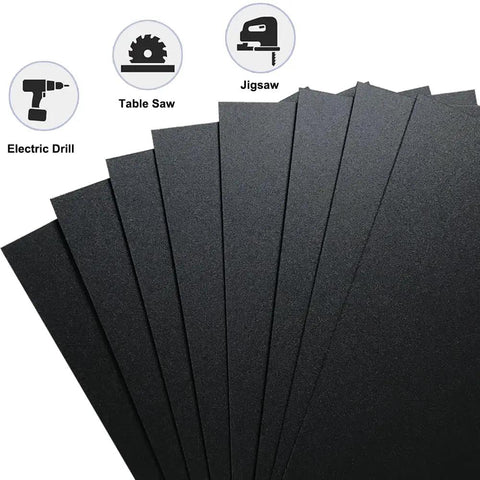 Pack of 2 Black ABS Plastic Sheets 8 x 12 x 1/8 Inch Thick Rigid Moldable Panels for Handy Handicrafts DIY Projects Crafting and Molding