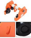 Manual Push Beam Trolley 2 Ton Built Tough Heavy Duty Alloy Steel For I Beam Adjustable 2.56 To 7.48 Inch Flange Width