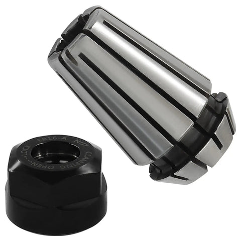 ER16 One Eighth Inch Spring Collet Nut Set, 2 Pcs Collets With Clamping Nut For CNC Engraving, Milling, And Lathe Machines