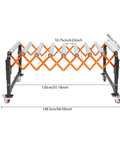 Heavy Duty Adjustable Roller Conveyor Telescopic Table With Four Smooth Gliding Casters Runs Like A Dream For Busy Shop Floor Moves Handled By Teammates, showing size and detail.