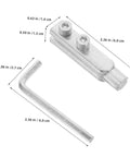Heavy Duty 2Pc Stainless Steel Broken Valve Screw Extractor Kit Perfect For Pulling Stripped Threads And Removing Messy Plumbing Fixtures Fast Without Stress, 2.36 in