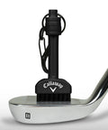 Mini-Mag Magnetic Club Brush for Golf, Compact Groove Cleaner With Detachable Magnet on golf club head