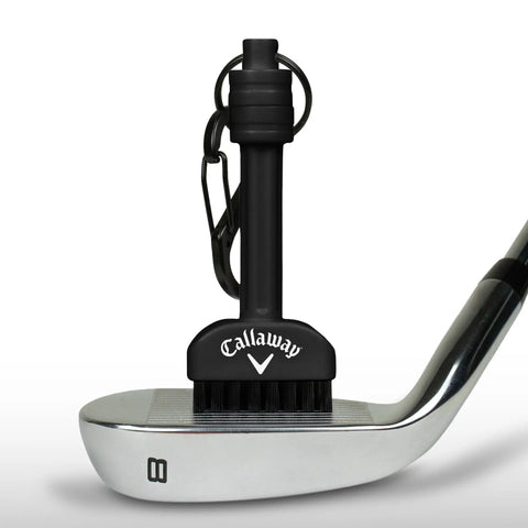 Mini-Mag Magnetic Club Brush for Golf, Compact Groove Cleaner With Detachable Magnet on golf club head