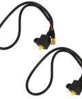 Dual Motorcycle Brake Switch With Power Cutoff Function, Plug And Play Easy Install Two Pack Wire Harness in black plastic