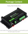 8 Channel Ethernet Relay Module With Digital Input And Modbus RTU TCP Support in rugged rail mount case