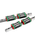 Premium High Precision Linear Guide Rail Kit With 2PC HGR15 Rails And SFU1204 Ball Screw Assembly For Smooth CNC Motion And Rapid Prototyping Setup, four blocks