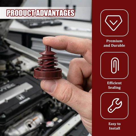 2 Pack Heavy Duty Power Steering Reservoir Cap Replaces 53697-SB3-952 For Honda Civic Pilot Element RL TL Prelude shown in hand.