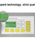 Semi Automatic Liquid Filling Machine With Stainless Steel Peristaltic Pump And Digital LCD Screen displaying control settings.
