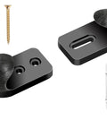 Vertical Skateboard Holder For Wall Display And Storage, 1 Pair Wall Mount Hangers with screws and skateboard illustration