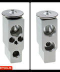 Heavy Duty AC Expansion Valve Replacement For Toyota Rav4 And Honda, silver metal valve with precision design for auto temp control.
