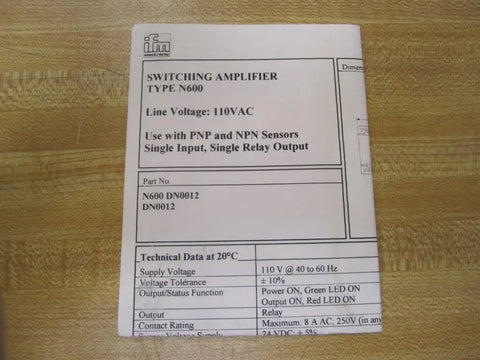Dn001 Power Supply Switching Amplifier 110 V AC Netzteil Module For Industrial Automation, Used Good Condition, Dn0012 Pro Grade Controller For PLC Systems And Sensors, Heavy Duty Build, Ready To Install. Switching amplifier manual