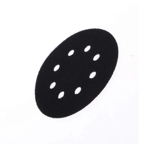 Pro Grade 5 Inch 8 Hole Hook And Loop Soft Sponge Buffer Pad For Sanding And Polishing black circular pad with holes