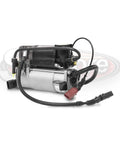 Heavy Duty Air Ride Suspension Compressor Pump Replacement For 2002 Through 2010 Audi A8 Quattro angled view with wiring.