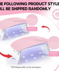 Two styles of UV lamps included in All-In-One Acrylic Nail Kit For Beginners With Drill And UV Light Includes Glitter Powders Rhinestones Gems