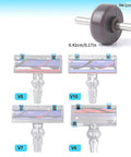Widened Rollers And Axles Wheels For Robot Vacuum Protect Floors V10 Series shown with dimensions