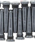 Bully Proof Wheel Studs Half Twenty Thread Three Inch Long Grade Eight Steel Black Oxide Finish Set Of Ten view from above