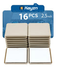 Hella Smooth Self Adhesive Furniture Sliders 16 Piece Set Slides Heavy Desks Tables And Chairs Across Carpets Or Area Rugs With Zero Scratch Damage For No Sweat Moving. 2.5 inch beige glide pads.