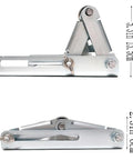 Beefy Miter Saw Roller Stand With Heavy Duty Steel Frame, 280 Lb Capacity, Height Adjustable From 2.3 To 5.3 Inches