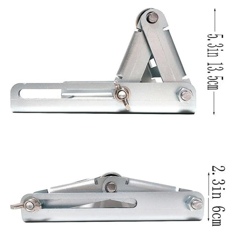 Beefy Miter Saw Roller Stand With Heavy Duty Steel Frame, 280 Lb Capacity, Height Adjustable From 2.3 To 5.3 Inches