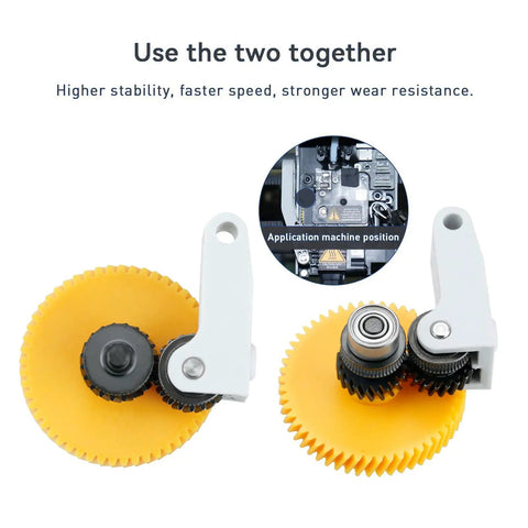 All Metal Hotend P1S Extruder Kit With Helical Gear And Hardened Steel Direct Drive for Bambu Lab X1 X1C P1 P1P 3D Printers