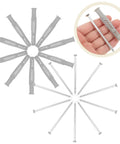 Drywall Anchor Kit With Zinc Plated Screws For Hollow Walls 20 Pieces Easy Install Sheetrock Anchors For Secure Mounts Ideal For Shelves Mirrors And Decor, gray anchors and silver screws