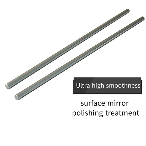 Pro Grade 2 Pack 10mm By 600mm Linear Motion Rods Chrome Plated Case Hardened Shafts For CNC Routers Lathes Mills And Automated Machines